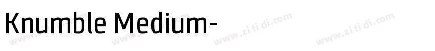 Knumble Medium字体转换